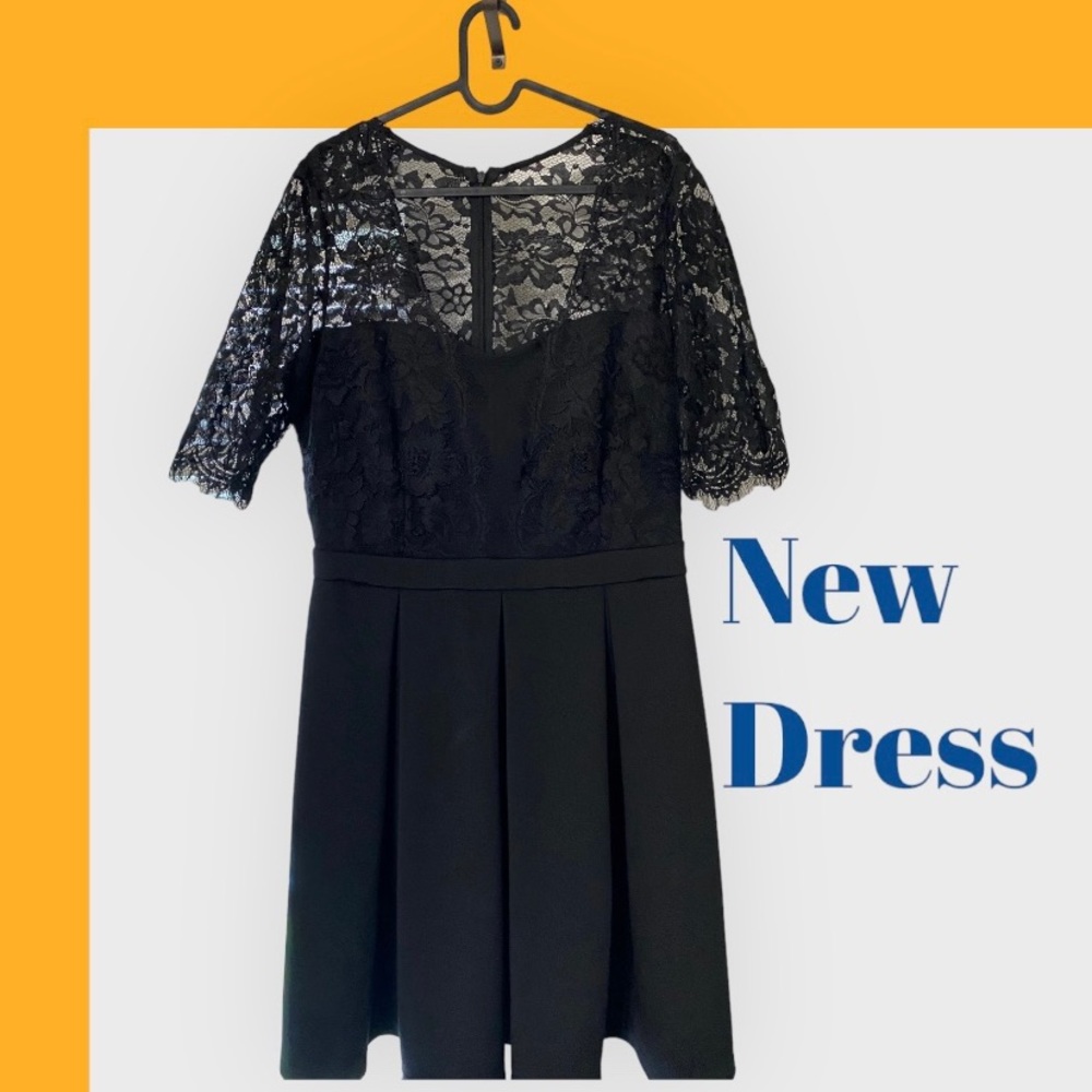 Black dress. Size 14. Worn once
